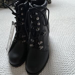 Harley-Davidson Black Lace-Up Boots